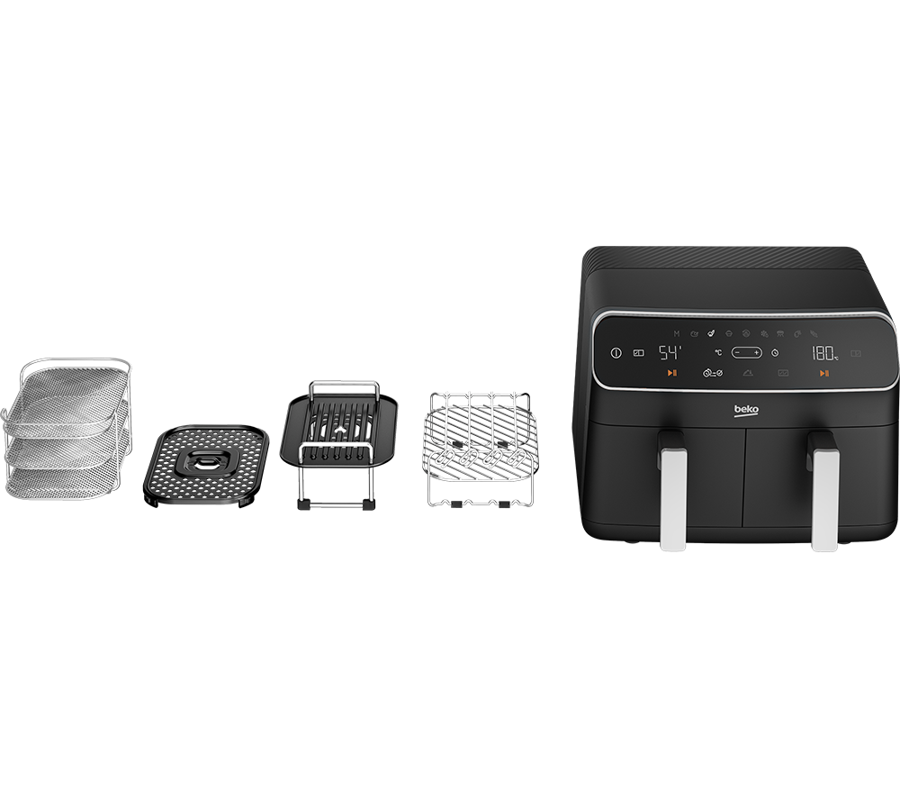 BEKO ExpertFry FRL5388B Air Fryer - Black, Black BEKO ExpertFry FRL5388B Air Fryer - Black, Black