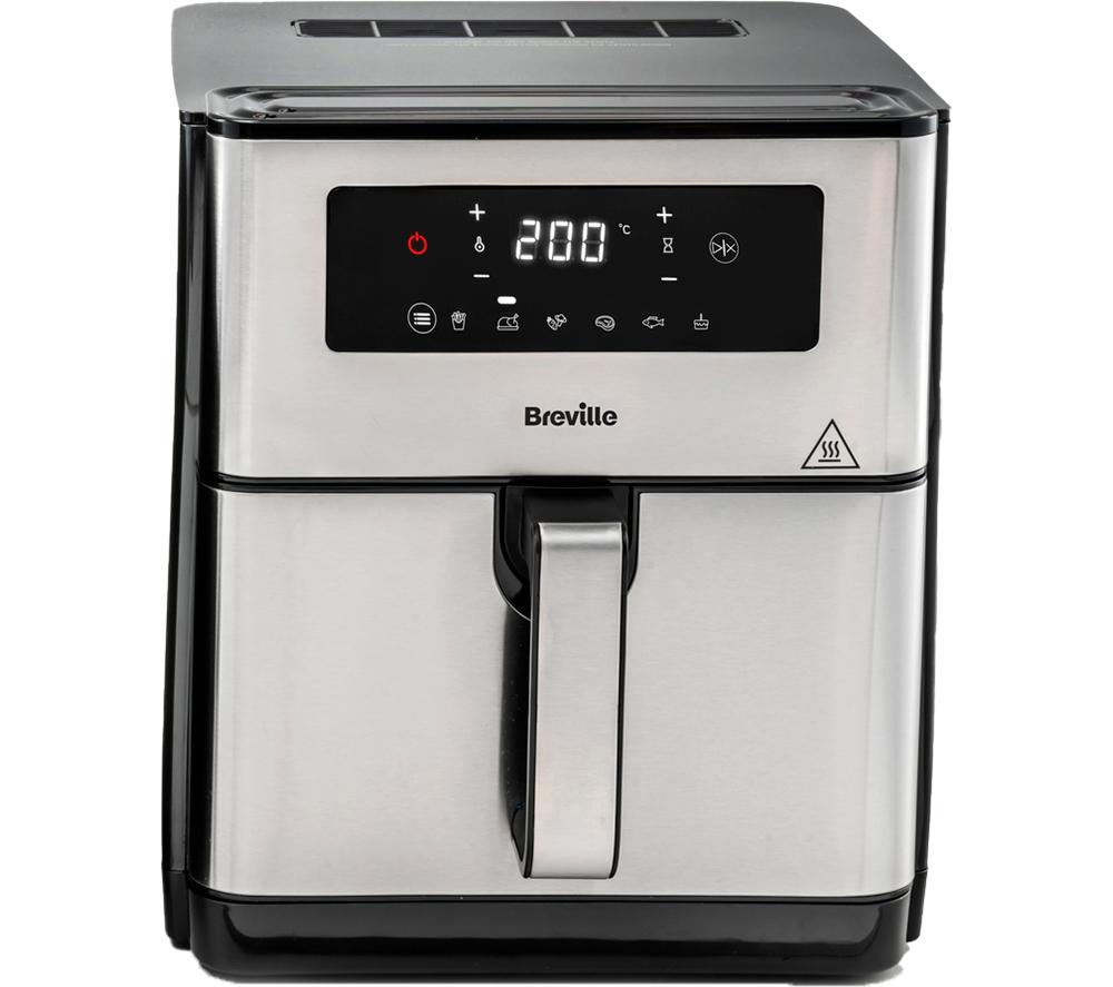 BREVILLE XL 9L Digital VDF131 Air Fryer - Black & Stainless Steel, Stainless Steel BREVILLE XL 9L Digital VDF131 Air Fryer - Black & Stainless Steel, Stainless Steel