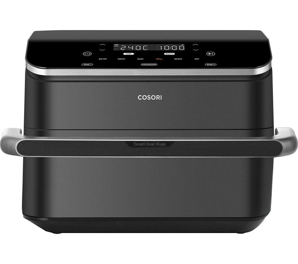 COSORI Dual Blaze Twinfry CAF-TF101S-AUK Air Fryer - Black & Silver, Black,Silver/Grey COSORI Dual Blaze Twinfry CAF-TF101S-AUK Air Fryer - Black & Silver, Black,Silver/Grey