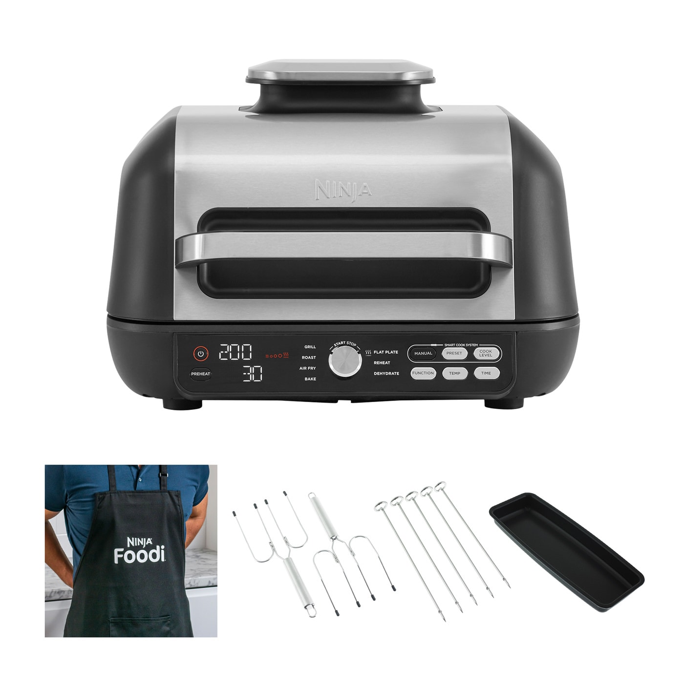 Exclusive Bundle: Ninja Foodi MAX Pro Air Fryer & Health Grill With Extra Accessories Exclusive Bundle: Ninja Foodi MAX Pro Air Fryer & Health Grill With Extra Accessories