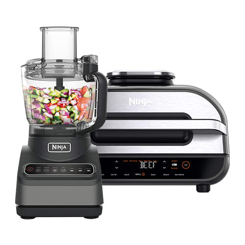 Exclusive Ninja Bundle: Ninja Foodi MAX Health Grill & Air Fryer + Ninja Food Processor with Auto-IQ Exclusive Ninja Bundle: Ninja Foodi MAX Health Grill & Air Fryer + Ninja Food Processor with Auto-IQ
