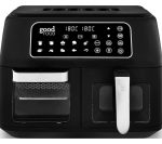 GOOD FOOD GF17015 Dual Air Fryer – Black, Black