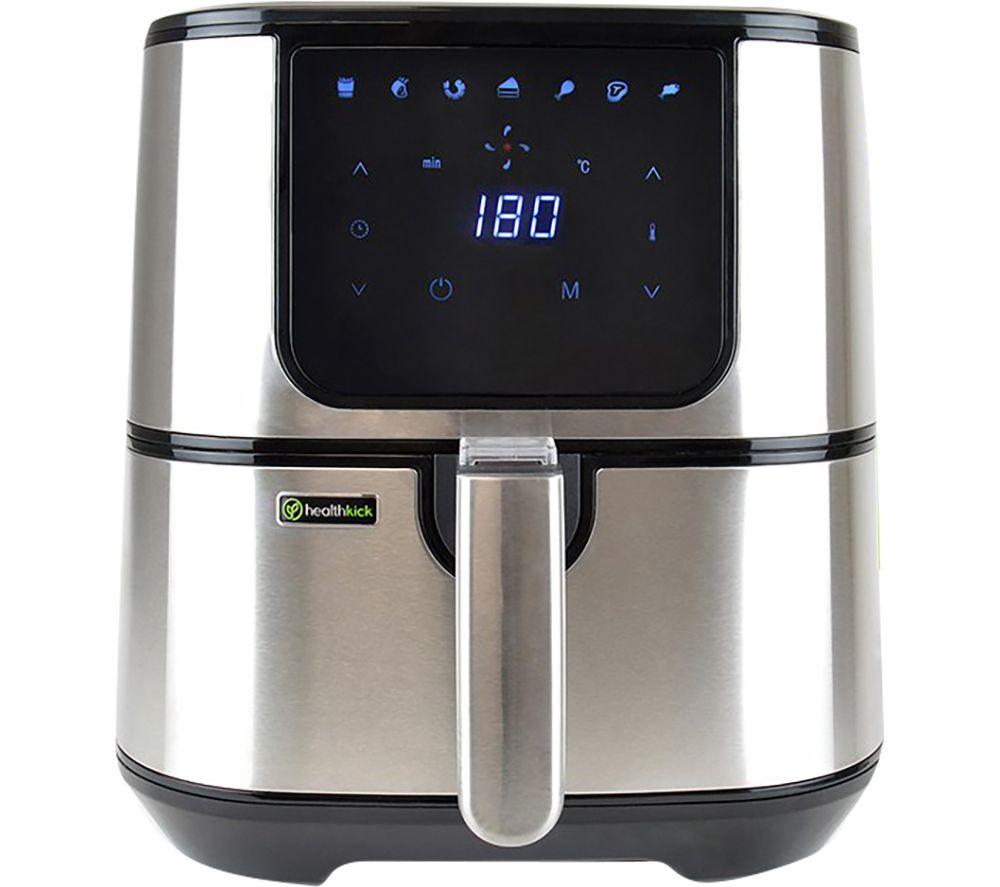 HEALTHKICK K3401 Air Fryer - Black & Stainless Steel, Stainless Steel HEALTHKICK K3401 Air Fryer - Black & Stainless Steel, Stainless Steel