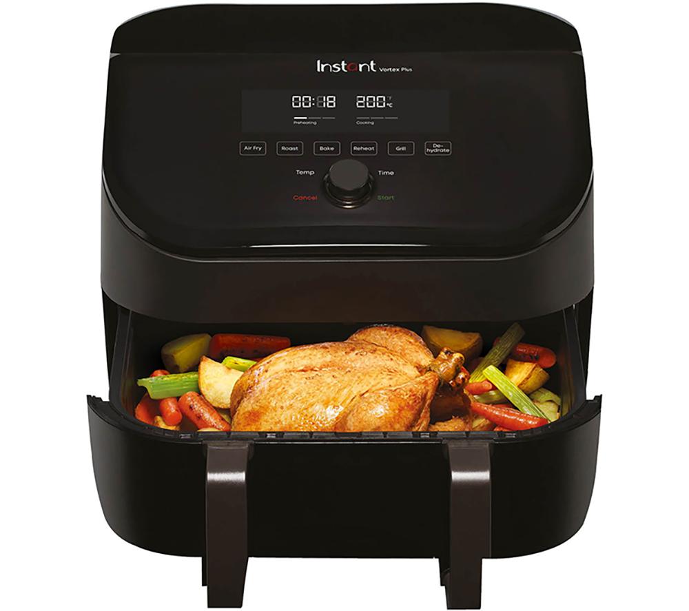 INSTANT Vortex Plus Versazone Air Fryer - Black, Black INSTANT Vortex Plus Versazone Air Fryer - Black, Black