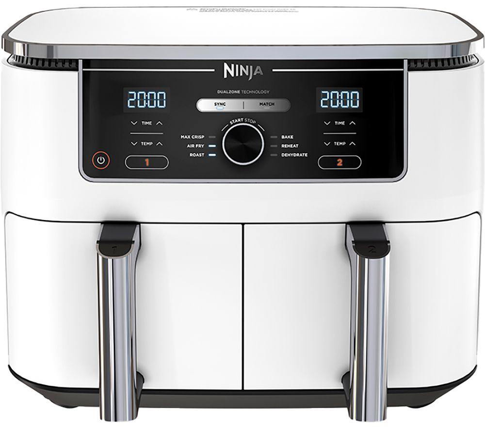 NINJA Foodi MAX Dual Zone AF400UKWH Air Fryer - White, White NINJA Foodi MAX Dual Zone AF400UKWH Air Fryer - White, White