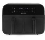 SALTER EK4750 7.4L Dual Air Fryer Pro – Black, Black,Silver/Grey