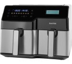 SALTER EK5729 9L Dual Air Fryer – Stainless Steel, Stainless Steel