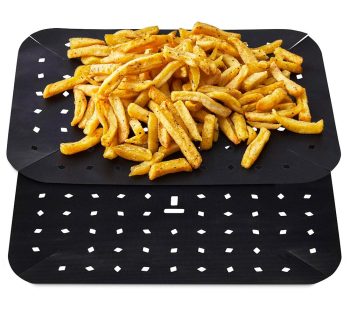 TOWER 9 Litre Dual Air Fryer Liners - Twin Pack, Black