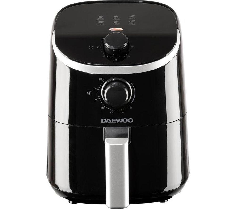 DAEWOO SDA2609GE Air Fryer - Black, Black DAEWOO SDA2609GE Air Fryer - Black, Black